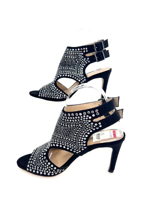 I.N.C. International Concepts Shoes - NWT INC INTERNATIONAL CONCEPTS GOLDEEZ SILVER RHINESTONE STUD HEELS - 7M